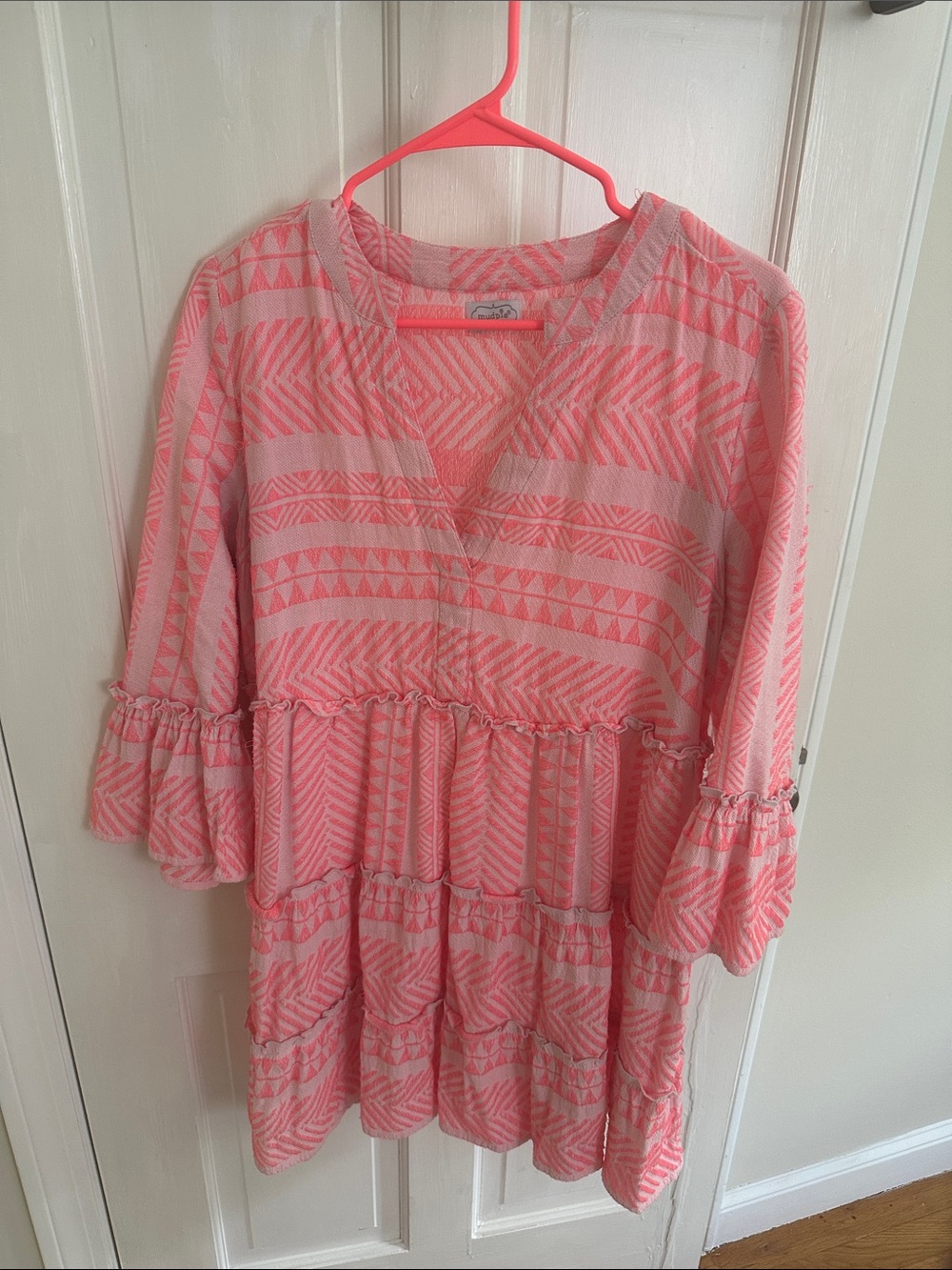 Mudpie Pink Patterned Women's Dress